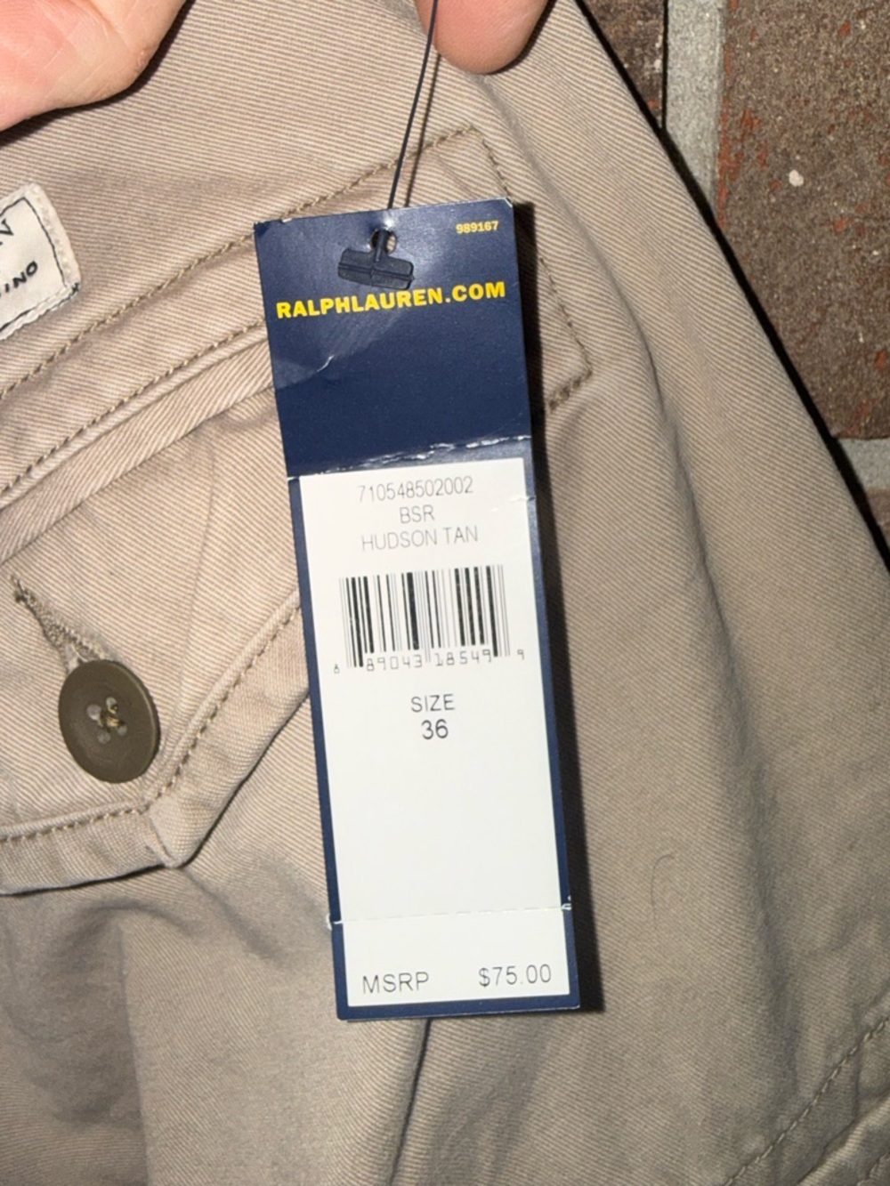Ralph Lauren Beige/Tan Cargo Shorts - Picture 3 of 3